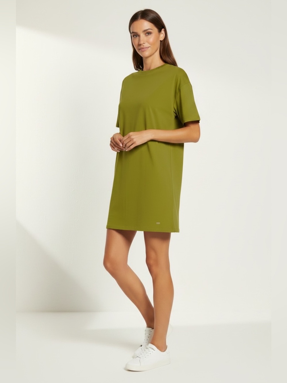 UGG Zoey Organic Cotton Olive Green Lounge T-Shirt Dress